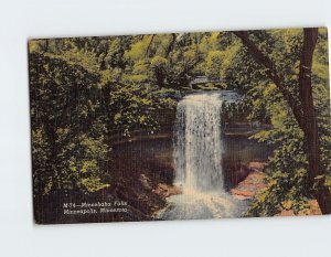 Postcard Minnehaha Falls Minneapolis Minnesota USA