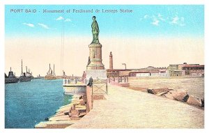 Egypt Port Said,  Monument of Ferdinand de Lesseps Statue