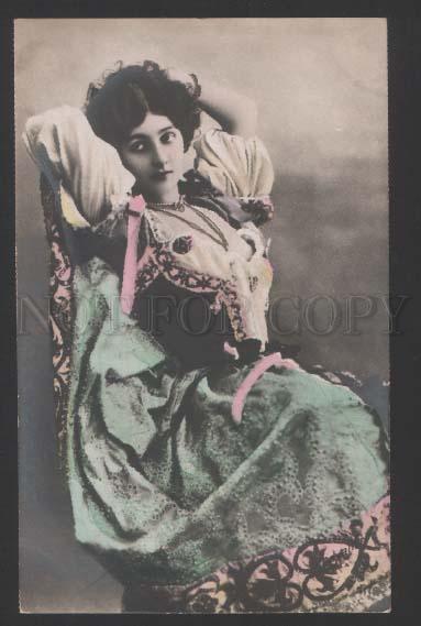 118286 Lina CAVALIERI Italian OPERA Star Vintage PHOTO tinted