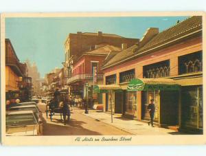 Pre-1980 OLD CARS & SHOPS ON STREET New Orleans Louisiana LA n1076