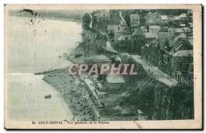 Old Postcard Ault Onival General view of the Cliff