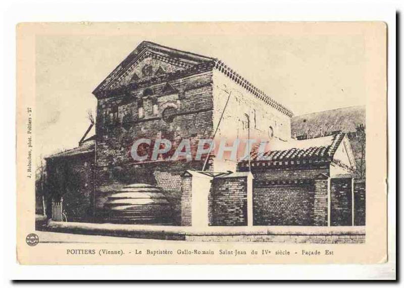 Poitiers CPA Le Baptistere Gallo romain Saint Jean du 4eme siecle