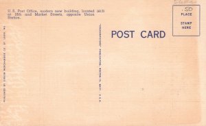 Vintage Postcard 1930's U. S. Post Office Building St Louis Missouri MO US Flag