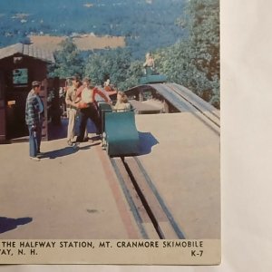 Postcard Mt Cranmore Skimobile North Conway New Hampshire Moat Mountain 2023