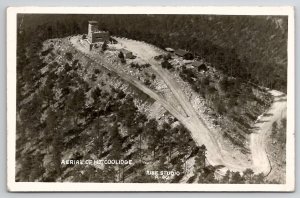 Aerial View Of Mt Coolidge SD RPPC South Dakota Rise Studio Photo Postcard D41