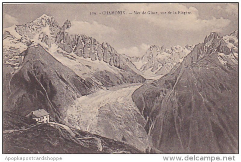 France Chamonix Mer de Glace vue de la Flegere