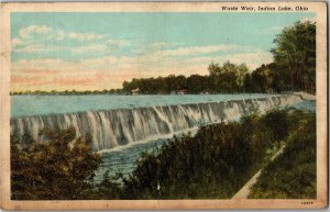 Waste Weir, Indian Lake OH Vintage Postcard G41