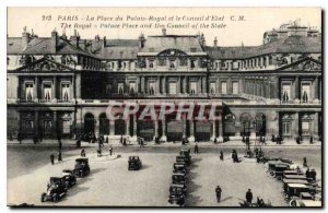 Postcard Old Paris Place du Palais Royal and the State Council