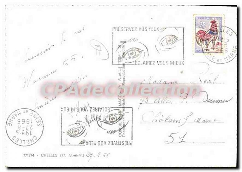 Modern Postcard Chelles (S & M)