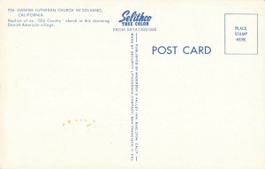 Postcard Danish Lutheran Church In Solvano California