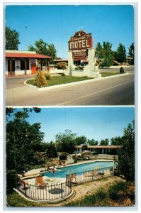 1960 Exterior Multi-View Mission Motel Las Cruces New Mexico NM Vintage Postcard