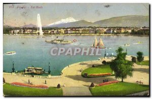 Old Postcard Geneve The bay
