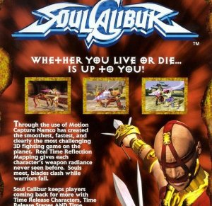 Soul Calibur Arcade FLYER Original NOS Video Game Art Print Caliber 1998 Vintage