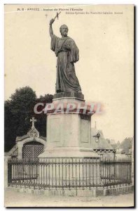 Old Postcard Amiens statue of Peter the Hermit