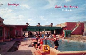 Desert Hot Springs California Dorsk House Pool View Vintage Postcard K88775