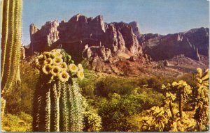 postcard Arizona - Supersition Mountain