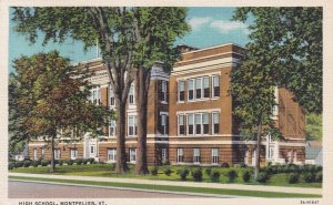 MONTPELIER, Vermont, PU-1940; High School