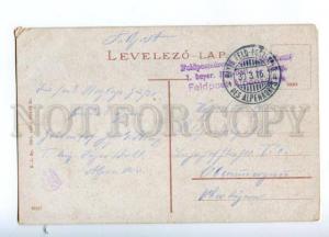 174082 Slovakia PARKANY Sturovo Vintage RPPC military postage