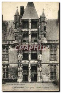 Old Postcard Chateaudun Chateau Staircase of Honor