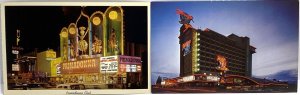2  1960’s Nevada Postcards • Primadonna Club Reno and Harvey’s Casino Lake Tahoe