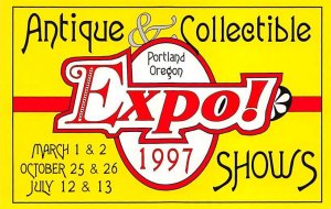 Antique Expo Portland, Oregon, USA Postcard