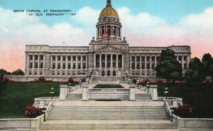 Vintage Postcard 1942 State Capitol Building Museum Frankfort Old Kentucky KY
