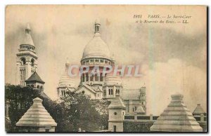 Old Postcard Paris Sacre Coeur and Reservoir Water
