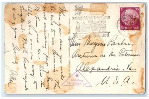 1936 Oberammergau Dorfpartie Germany Posted Vintage RPPC Photo Postcard