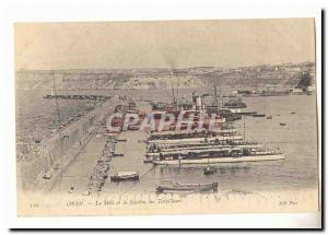 Oran Algeria Postcard Old Mole and the station torpedo