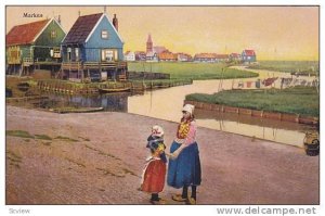 Girls, Partial Scene, Marken (North Holland), Netherlands, 1910-1920s