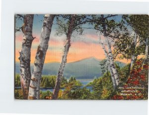 Postcard Lake Chocorua And Mountain White Mountains New Hampshire USA