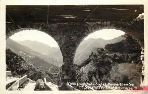 Postcard RPPC 1930s California San Gabriel Switzerland Chapel CA24-2087