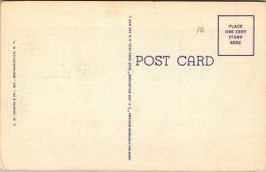 Vtg Lake George New York NY Large Letter Greetings 1930s Unused Linen Postcard