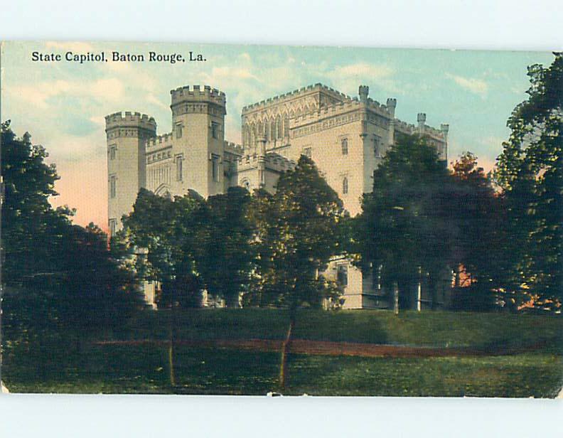 Divided-Back CAPITOL BUILDING Baton Rouge Louisiana LA p1951