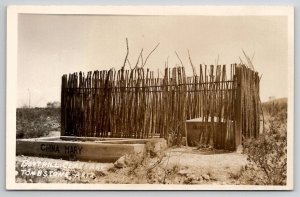 Tombstone Arizona China Mary Boothill Cemetery RPPC c1940 Postcard E23