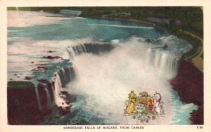 Vintage Postcard Horseshoe Falls of New Gaara From Canada F. H. Leslie Pub.