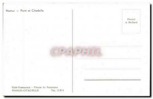 Old Postcard Bridge and Belgium Namur citadel