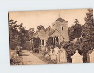 Postcard Spire, Stoke Poges Church, Stoke Poges, England