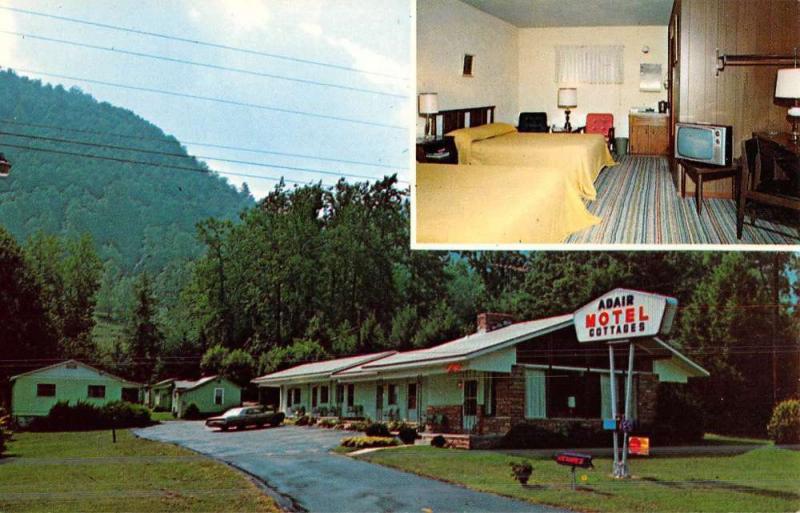 Maggie Valley North Carolina Adair Motel Multiview Vintage Postcard K45978