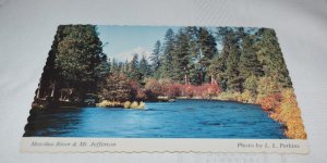 Metolius River & Mt. Jefferson Central Oregon Postcard Smith-Western Inc. CT-314