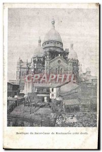 Old Postcard Paris Basilique du Sacre Coeur in Montmartre