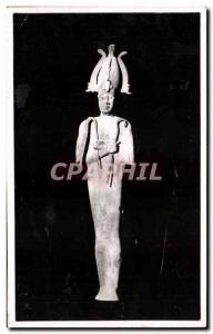 Old Postcard The god Osiris stucque wood and painted Ptolemaic Egypt Egypt