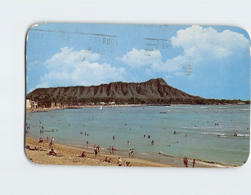 B-152339 Waikiki Beach and Diamond Head Hawaii USA