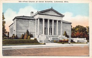 J84/ Lakewood Ohio Postcard c1910 First Church of Christ Scientist  32