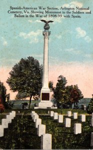 Virginia Arlington National Cemetery Soldiers and Sailors Monument Of The War...