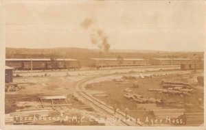 Ayer Massachusetts Camp Devens Store Houses Real Photo Postcard AA2490