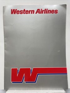 Western Airlines Folder w/ Letter Stationary