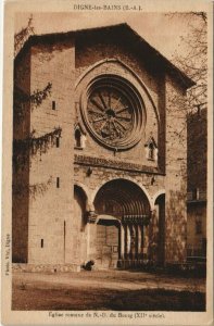 CPA Digne-les-Bains romanesque church of n. - D. du bourg (1208533) 