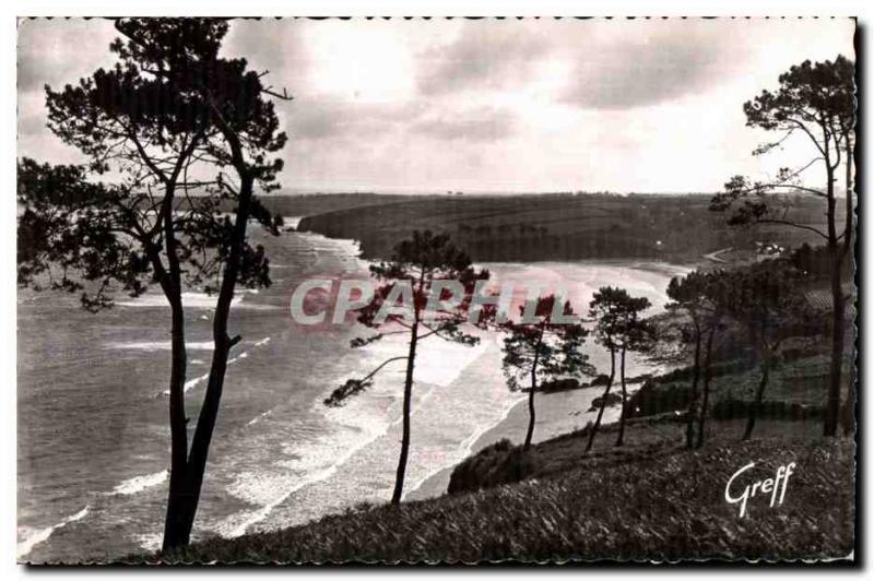 Old Postcard Douarnenez (Finistere) beach of Ris