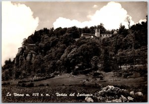 La Verna Veduta Del Santuario Mountain Italy Real Photo RPPC Postcard